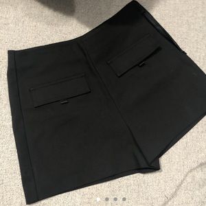 Zara black high waisted shorts